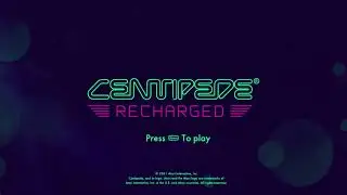 Centipede Recharged Title Screen (PC, PS4, PS5, X1, XSX, XSS, Switch, Stadia, Atari VCS)