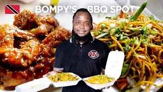 Pork Lo Mein & BBQ Wings at Bompy&rsquo;s in La Horquetta, Trinidad & Tobago 🇹🇹 Foodie Nation