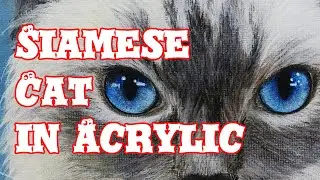 How To Paint a Siamese Cat in Acrylic ★ How To Paint #05