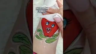 #facepaintart #bodyart #facepaint #lovepaint #paintonhand #bodypainting ##applefacepaint