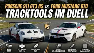 Porsche GT3 RS mit 525 PS gegen Mustang GTD mit 826 PS