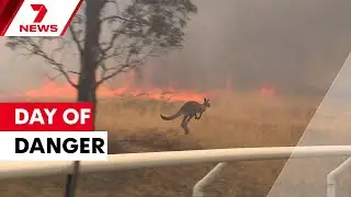 Victoria on high alert ahead of Friday scorcher, twin bushfires burn out of control | 7NEWS