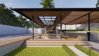 Desain Backyard Modern Indonesia | AR BACKYARD by Delapanruang