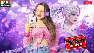 BGMI RUSH GAMEPLAY| JOIN W TEAMCODES🥰 |MUSKAN IS LIVE😍|FACECAM❤️| #bgmi #shortsfeed #girlgamer