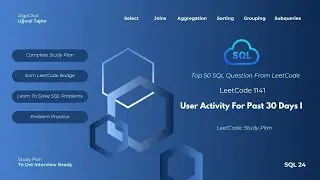 LeetCode 1141 | User Activity For Past 30 Days I | SQL Study Plan | Top 50 SQL |
