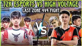 T2K Esports vs High Voltage | T2K vs HV Last Zone 4v4 Clash | Clash with kvn
