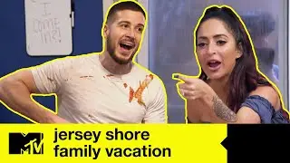 Lotta di cibo epica tra Angelina e Vinny | Jersey Shore Family Vacatio