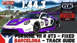 iRacing Porsche GT3 Circuit De Catalunya Guide 1:44.3 Porsche 911 GT3 Barcelona Track Guide