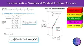 Chemical Reaction Engineering Lectures - Lecture # 44: Numerical Method to Determine Rate Parameters