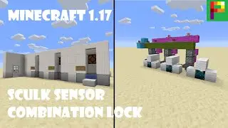 Sculk Sensor Combination Lock Tutorial | Minecraft 1.17
