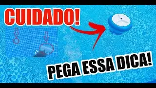 Como Manter a Agua Limpa da Sua Piscina Intex de Pl&aacute;stico Vinil + Super Dica de Pedra de Cloro!