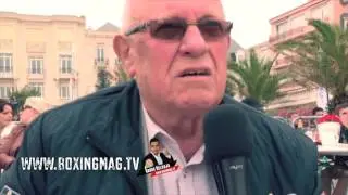 Andr&eacute; Martin pr&eacute;sident de la FFBoxe aux Sables d'Olonne, (France vs Espagne) BOXE 85