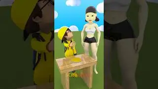 Nick & Tani play the squid game in Scary Teacher 3D