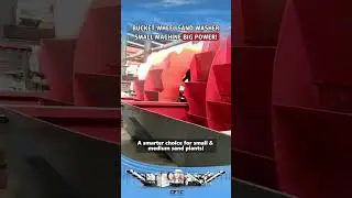 Water wheel sand washing machine #sand   #mining   #machine   #productionline