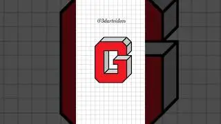 how to draw 3d Letter G 3d drawing #3dart #3ddrawing #art #satisfying #spirograph&nbsp; #creativity #3d