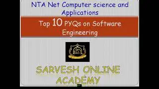 Top10 PYQs on Software Engineering for NTANET | SET | GATE | TRB