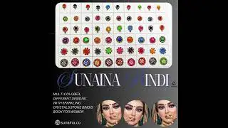 Multicolor Designer Assorted Bindis Book for women/ladies|| Bindi love|| Stone crafted bindi|| viral