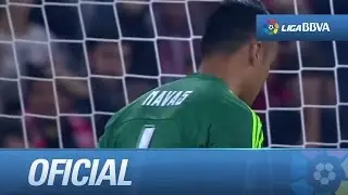 Cabezazo de Sabin Merino que saca Keylor con una gran mano