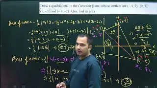 Q- Draw a quadrilateral in the Cartesian plane whose vertices are (-4,5) ,(0,7),(5,-5) and (-4,-2) A