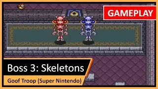 Defeating Skeletons Boss in The Castle | Goof Troop SNES | Boss Battle Guide