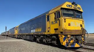 Down 9145 BG Pacific National empty grain with BL34 and G541 at Buchter Rd Gheringhap 13/3/2025