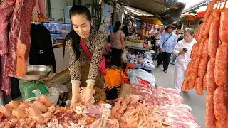 Wonderful Food Market Show - Beautiful Seller, Daily People Activities & Food Market View