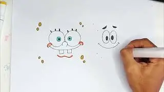 Como desenhar f&aacute;cil e pintar Bob Esponja Patrick #art #diy #fyp #funny #friends #paint #fun Kawaii
