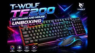 T-WOLF TF200 Keyboard and Mouse || Unboxing
