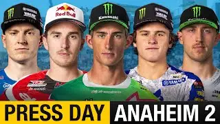 2026 Anaheim 2 Supercross Press Day | Deegan, Sexton, Lawrence