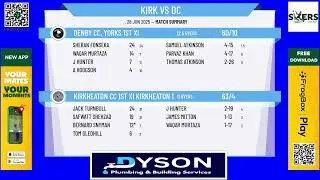 Kirkheaton CC 1st XI Kirkheaton 1XI v Denby CC, Yorks 1st XI