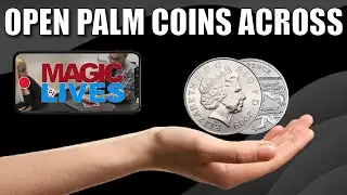 Open Palm Coins Across by Craig Petty | Available To Learn On Alakazam's Coin Academy 3