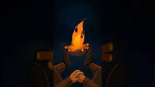 bonfire in jungle  #bonfire animation