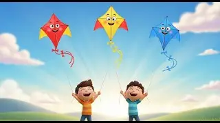 Three Little Toy Kites Soar Soar Soar | Nursery Rhymes for Kids & Baby Songs