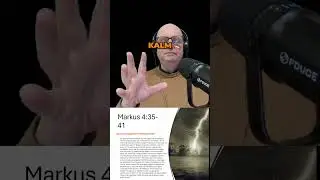 Jezus kalmeert de storm op zee!