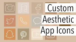 Aesthetically Pleasing Custom Apps Icons for iOS 14 update! Different templates free to use