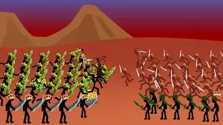 Stickman of War: Android Gameplay walkthrough | PLANT SWORDWRATH VS SWORDWRATH AMBUSH.