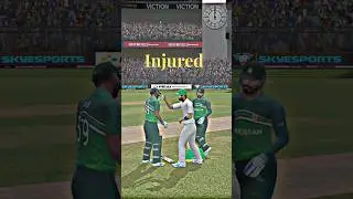 Pakistani player injured in Bangladesh vs Pakistan match #shorts #rc22 #cricket