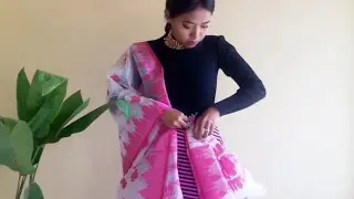 How to Wear Manipuri Traditional dress Fidup / Phidup | Manipuri Half Saree Wearing Styles |