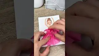 How to Draw a Ballerina | Creative Art Hack with Tissue Paper #shorts #drawing #arthacks