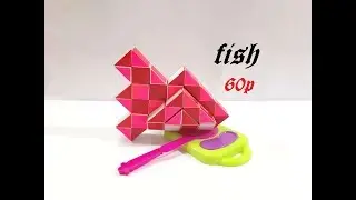 Magic Ruler Puzzle or Snake Cube 60 - Fish - 鱼