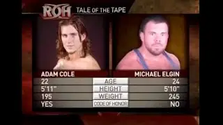 Adam Cole vs. Michael Elgin - ROH World T.V. Title 03.24.2012 | FULL MATCH