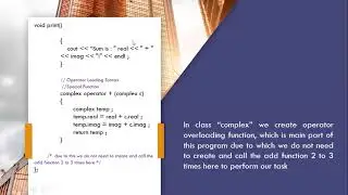 Operator Overloading in oop| Syntax of Operator Overloading||Program Example of Operator Overloading