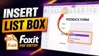 How to Create Dynamic Fillable PDF List Boxes in Foxit PDF Editor