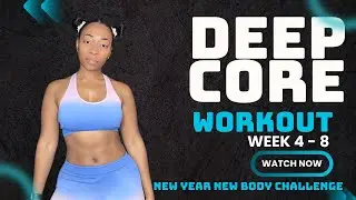 Deep Core Workout 🔥 | 12-Week New Year New Body Challenge | Weighted Core + At-Home Options