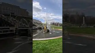 Fountain Samson⛲Moving Camera #explore #europe #garden #famous #art #nature #water #travel #tourism