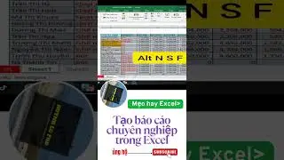 Phần 145. Chia sẻ b&aacute;o c&aacute;o t&agrave;i ch&iacute;nh chuy&ecirc;n nghiệp trong excel #shorts