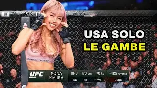 Questa bellezza combatte solo con le gambe e mette tutti al tappeto! – Mona Kimura