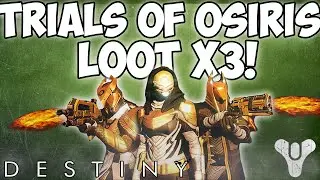 Destiny: Trials of Osiris x3 Characters Lighthouse Loot! (Black Shield)