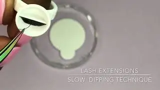 Lash Extensions: Correct Glue Dipping Technique