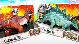 Action Attack Stegosaurus and Carnotaurus Toy from Jurassic World Fallen Kingdom